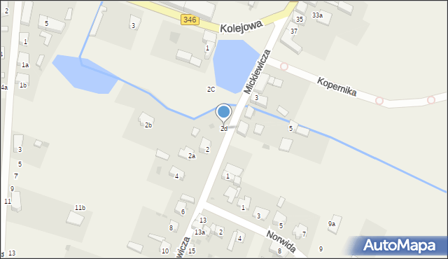 Węgry, Mickiewicza Adama, 2d, mapa Węgry