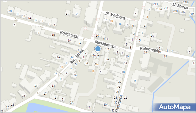 Wejherowo, Mickiewicza Adama, 7, mapa Wejherowo