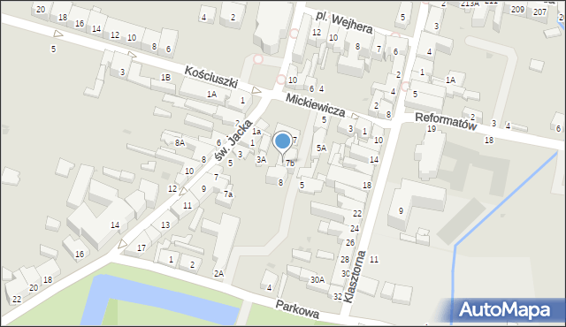 Wejherowo, Mickiewicza Adama, 9, mapa Wejherowo