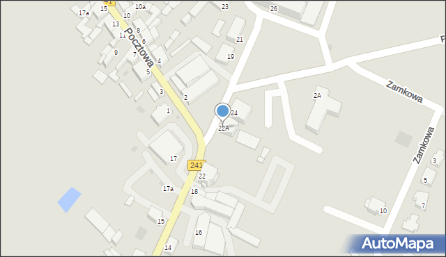 Więcbork, Mickiewicza Adama, 22A, mapa Więcbork