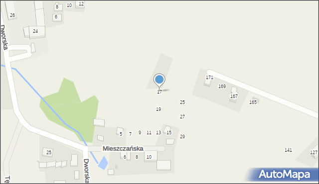 Więcławice Stare, Mieszczańska, 17, mapa Więcławice Stare