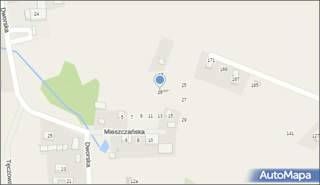 Więcławice Stare, Mieszczańska, 19, mapa Więcławice Stare