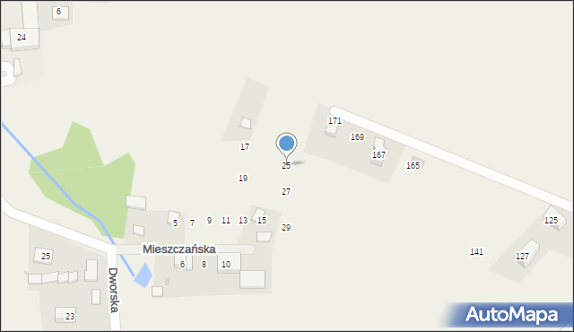 Więcławice Stare, Mieszczańska, 25, mapa Więcławice Stare