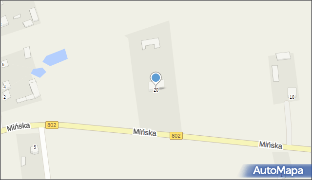 Wielgolas, Mińska, 20, mapa Wielgolas