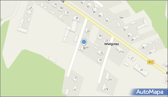 Wielgolas, Mińska, 29, mapa Wielgolas