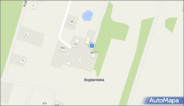 Wielgolas, Mińska, 89, mapa Wielgolas