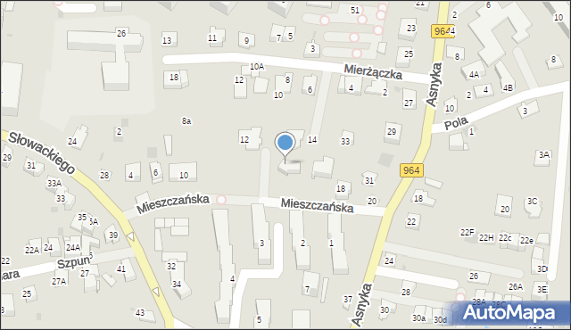 Wieliczka, Mieszczańska, 14, mapa Wieliczka