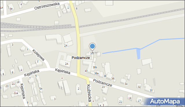 Wieruszów, Mirkowska, 3/5, mapa Wieruszów