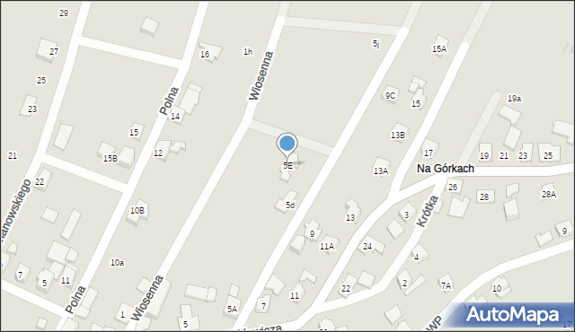Wilamowice, Mickiewicza Adama, 5E, mapa Wilamowice