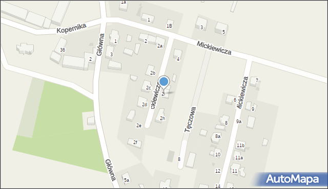 Wilczków, Mickiewicza Adama, 2i, mapa Wilczków