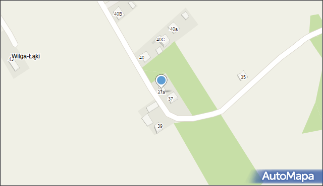 Wilga, Mickiewicza Adama, 37a, mapa Wilga