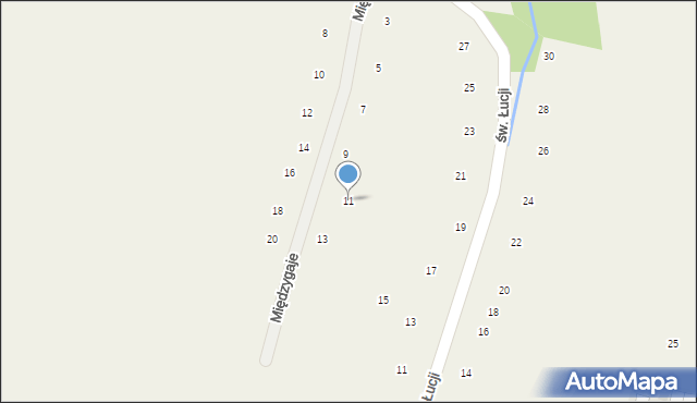 Wilków, Międzygaje, 11, mapa Wilków