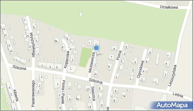 Wilków-Osiedle, Mickiewicza Adama, 3, mapa Wilków-Osiedle