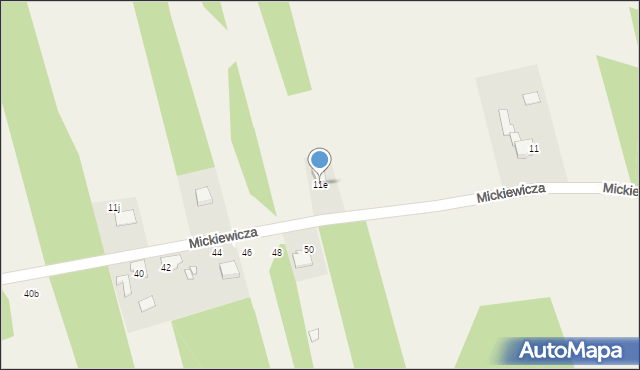 Wilkowiecko, Mickiewicza Adama, 11e, mapa Wilkowiecko