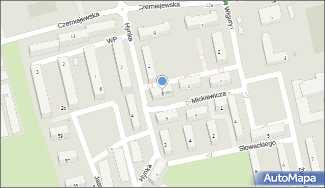 Witkowo, Mickiewicza Adama, 6, mapa Witkowo