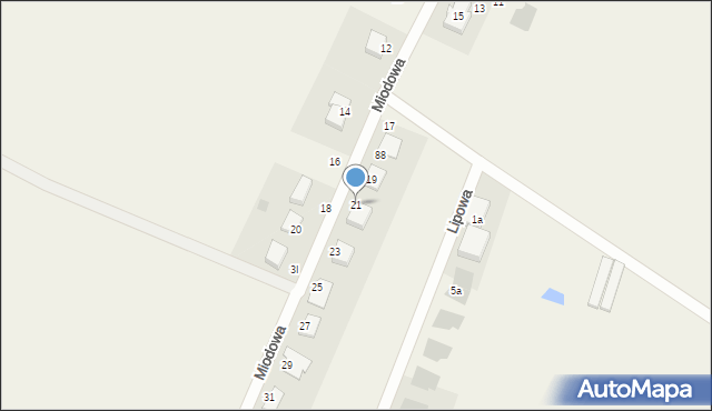 Włynkowo, Miodowa, 21, mapa Włynkowo