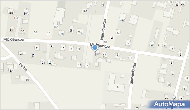 Wohyń, Mickiewicza Adama, 5, mapa Wohyń