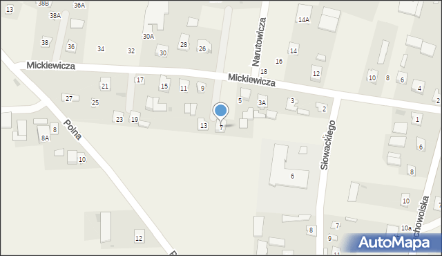 Wohyń, Mickiewicza Adama, 7, mapa Wohyń