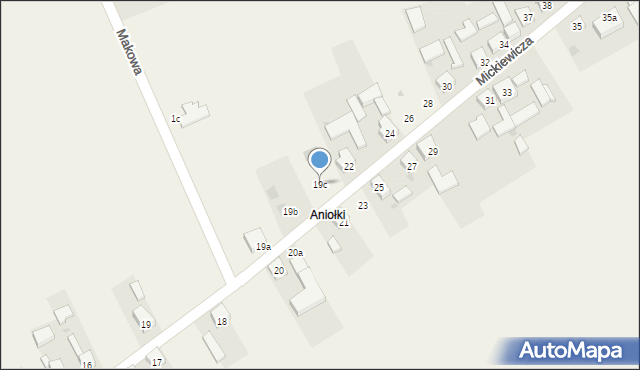 Wójcin, Mickiewicza Adama, 19c, mapa Wójcin
