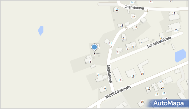 Wójtowo, Migdałowa, 7, mapa Wójtowo