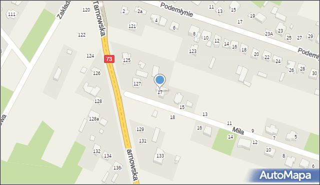 Wola Morawicka, Miła, 17, mapa Wola Morawicka