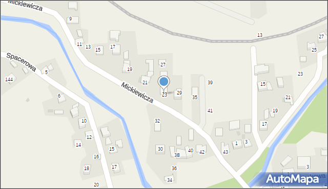 Wola Radziszowska, Mickiewicza Adama, 23, mapa Wola Radziszowska