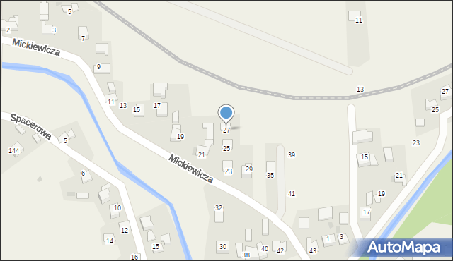 Wola Radziszowska, Mickiewicza Adama, 27, mapa Wola Radziszowska