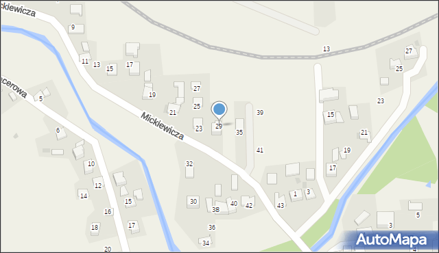 Wola Radziszowska, Mickiewicza Adama, 29, mapa Wola Radziszowska