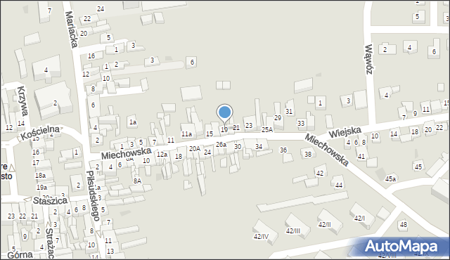 Wolbrom, Miechowska, 19, mapa Wolbrom