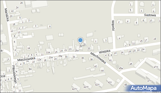 Wolbrom, Miechowska, 29, mapa Wolbrom