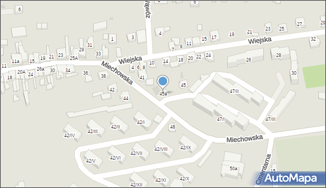 Wolbrom, Miechowska, 45a, mapa Wolbrom