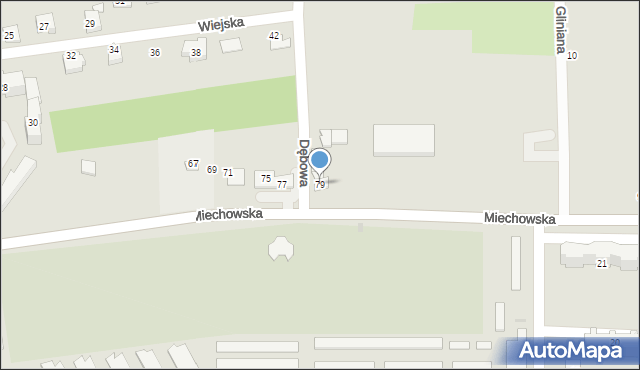 Wolbrom, Miechowska, 79, mapa Wolbrom