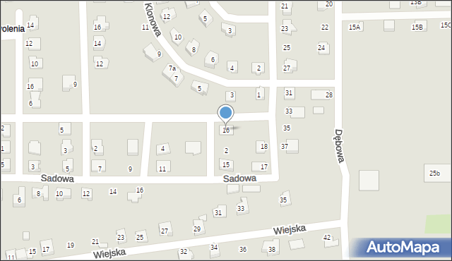 Wolbrom, Miodowa, 16, mapa Wolbrom
