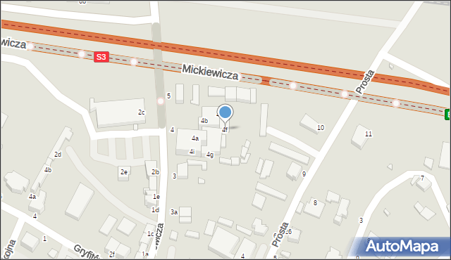 Wolin, Mickiewicza Adama, 4f, mapa Wolin