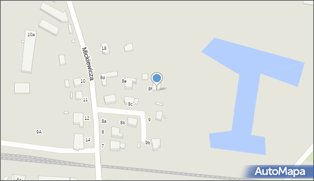 Wolin, Mickiewicza Adama, 8f-8g, mapa Wolin