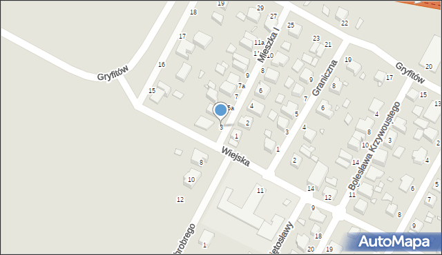 Wolin, Mieszka I, 3, mapa Wolin