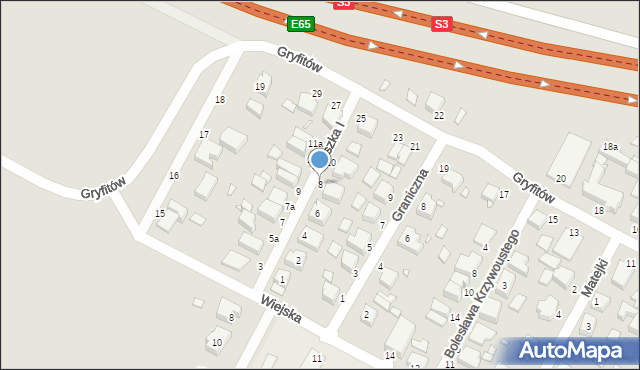 Wolin, Mieszka I, 8, mapa Wolin