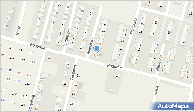 Wróblowice, Mieszka I, 2, mapa Wróblowice