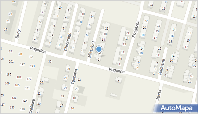 Wróblowice, Mieszka I, 4, mapa Wróblowice