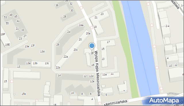 Wrocław, Mieszczańska, 18, mapa Wrocławia