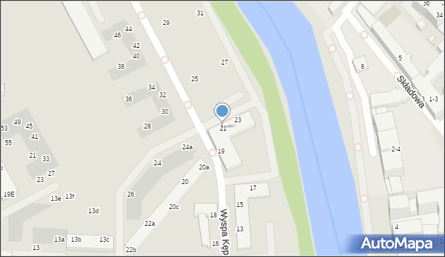 Wrocław, Mieszczańska, 21, mapa Wrocławia