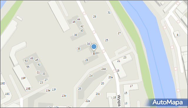 Wrocław, Mieszczańska, 30, mapa Wrocławia