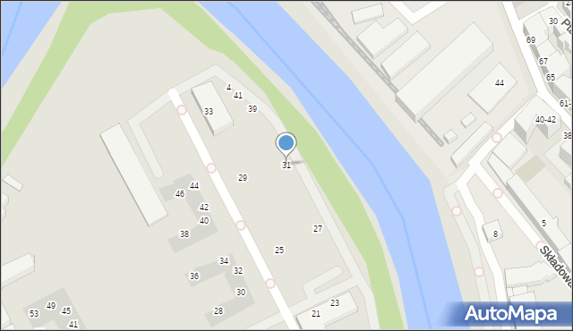 Wrocław, Mieszczańska, 31, mapa Wrocławia