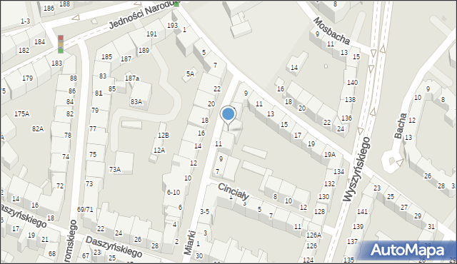 Wrocław, Miarki Karola, 13, mapa Wrocławia