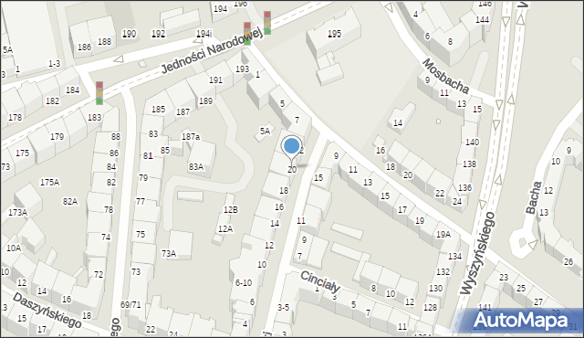 Wrocław, Miarki Karola, 20, mapa Wrocławia