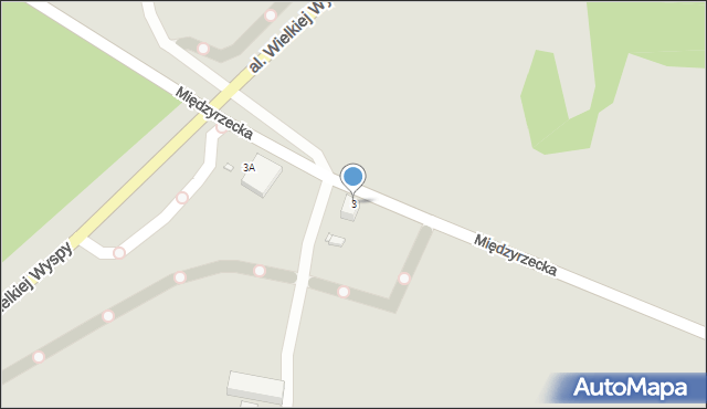 Wrocław, Międzyrzecka, 3, mapa Wrocławia