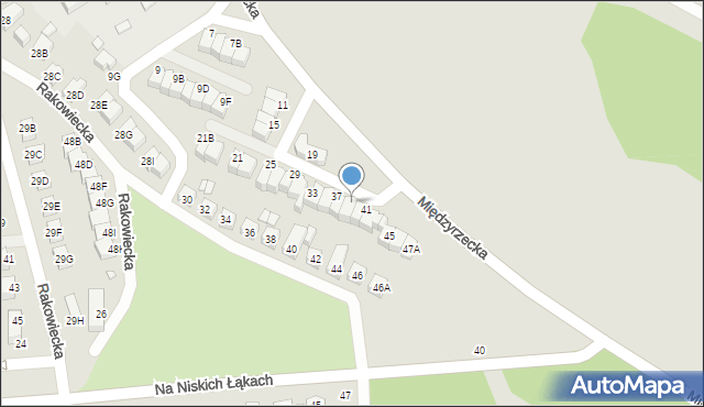 Wrocław, Międzyrzecka, 39, mapa Wrocławia