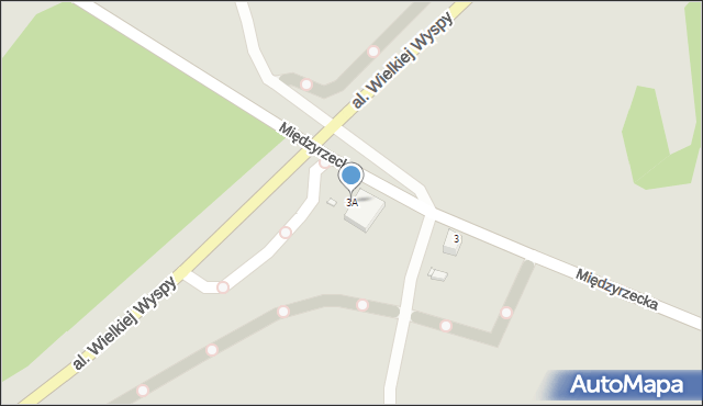 Wrocław, Międzyrzecka, 3A, mapa Wrocławia