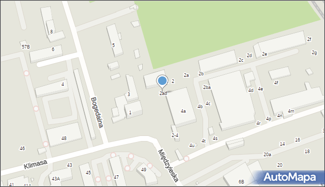 Wrocław, Międzyleska, 2ad, mapa Wrocławia