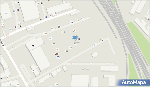 Wrocław, Międzyleska, 32, mapa Wrocławia